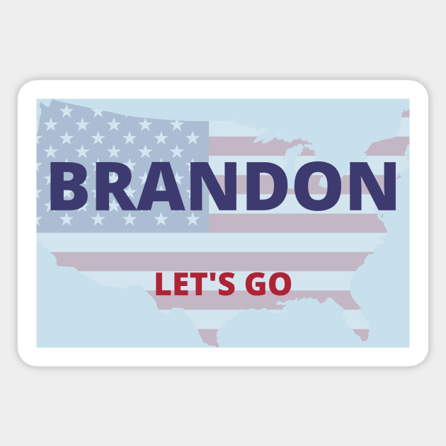 Let's Go Brandon Sticker by soubamagic